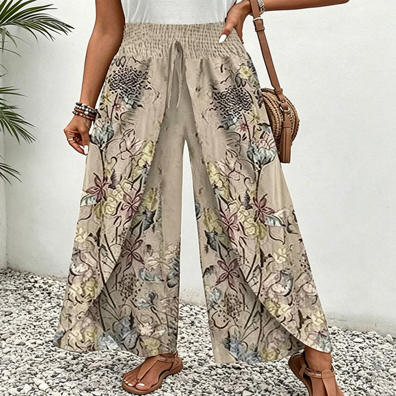 ⏰🔥 ¡50% DE DESCUENTO POR TIEMPO LIMITADO! 👖🌷 Pantalones Anchos Estampados para Mujer – Comodidad y Estilo en Cada Paso ✨💖