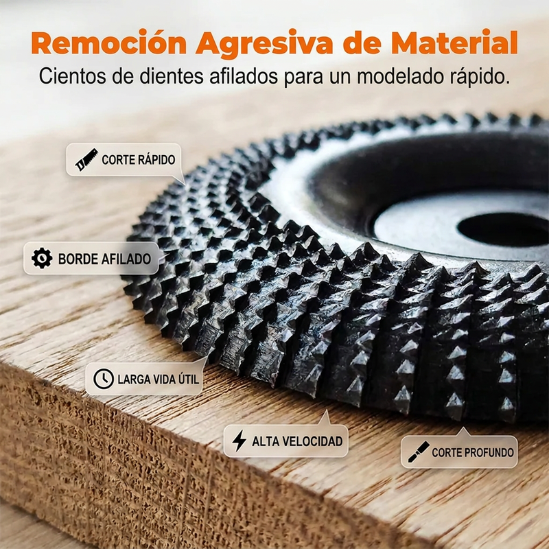 ⏰🔥 ¡50% DE DESCUENTO POR TIEMPO LIMITADO! 🔧✨ Disco para Amoladora Angular – Remoción Rápida y Ultra Resistente, Ideal para Bricolaje y Tallado 🌟💪