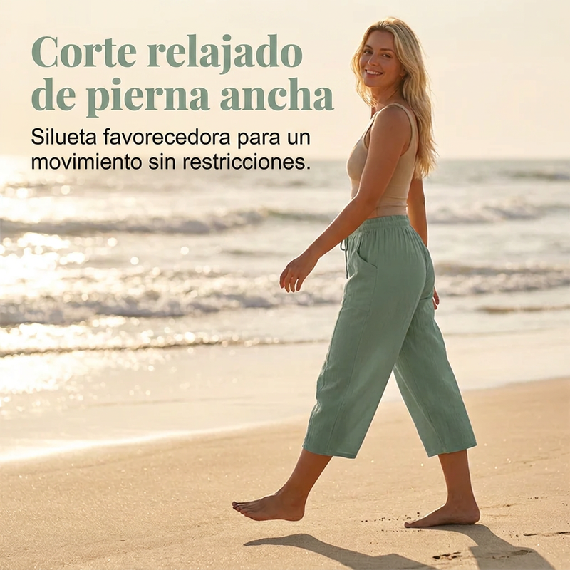 ⏰🔥 ¡50% DE DESCUENTO POR TIEMPO LIMITADO! 👖✨ Pantalones Cortos Plisados de Algodón y Lino para Mujer – Frescos, Cómodos y Elegantes 🌿💖