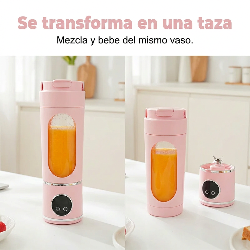⏰🔥 ¡50% DE DESCUENTO POR TIEMPO LIMITADO! 🥤✨ Licuadora Portátil USB – Prepara Jugos y Batidos en Cualquier Lugar 💖💪