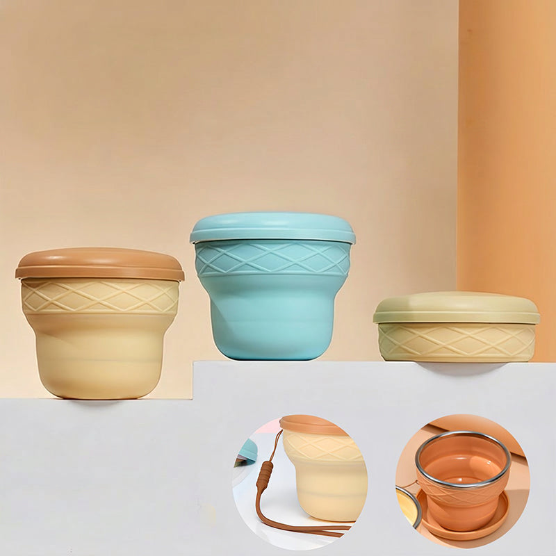 ⏰🔥 ¡50% DE DESCUENTO POR TIEMPO LIMITADO! 🥤✨ Vaso de Viaje Plegable de Silicona – Ligero, Antigoteo y Fácil de Llevar 🌿💖