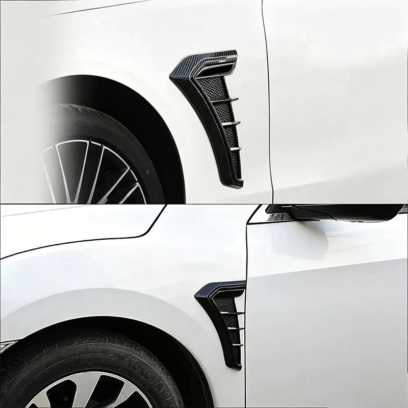 🏎️ ¡50% DE DESCUENTO AHORA! 🔥 Pegatinas para las rejillas de ventilación laterales del guardabarros del coche: diseño deportivo y protección contra arañazos. Embellecedor decorativo universal de TPU ✨