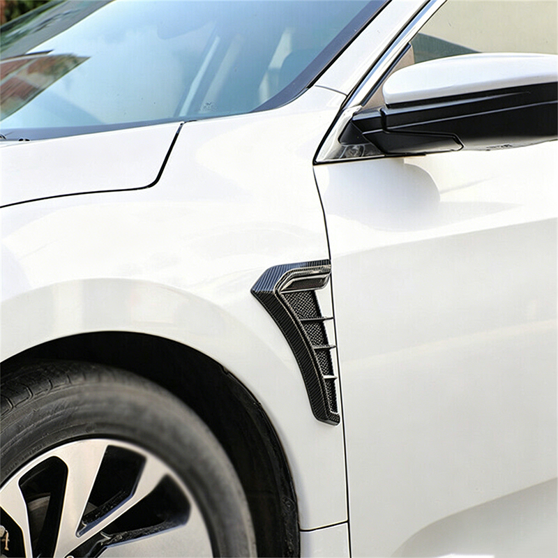 🏎️ ¡50% DE DESCUENTO AHORA! 🔥 Pegatinas para las rejillas de ventilación laterales del guardabarros del coche: diseño deportivo y protección contra arañazos. Embellecedor decorativo universal de TPU ✨