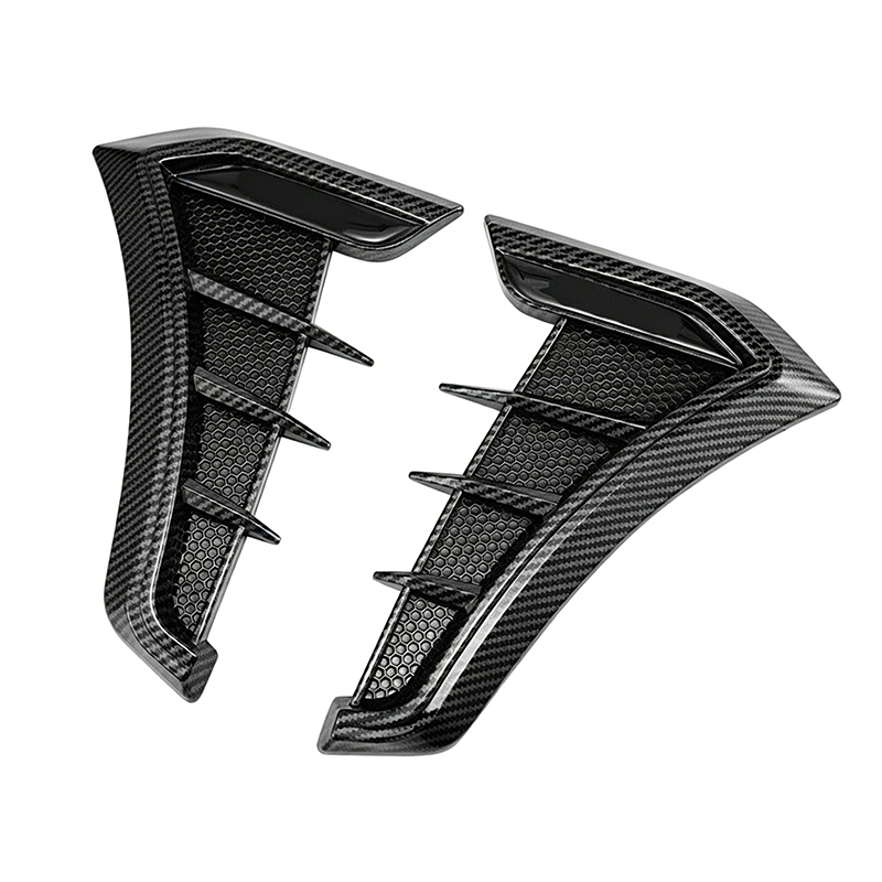 🏎️ ¡50% DE DESCUENTO AHORA! 🔥 Pegatinas para las rejillas de ventilación laterales del guardabarros del coche: diseño deportivo y protección contra arañazos. Embellecedor decorativo universal de TPU ✨
