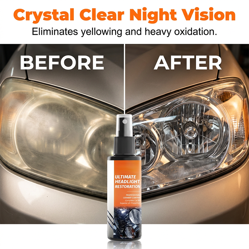 ⏰🔥 ¡50% DE DESCUENTO POR TIEMPO LIMITADO! 🚗 Kit en Spray para Restauración de Faros – Recupera la Claridad al Instante ✨