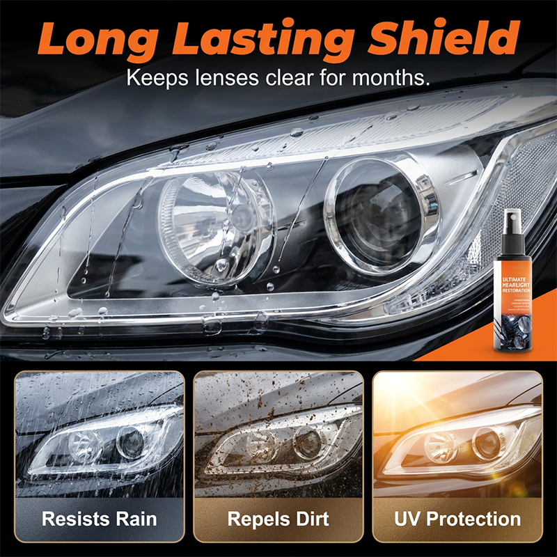⏰🔥 ¡50% DE DESCUENTO POR TIEMPO LIMITADO! 🚗 Kit en Spray para Restauración de Faros – Recupera la Claridad al Instante ✨