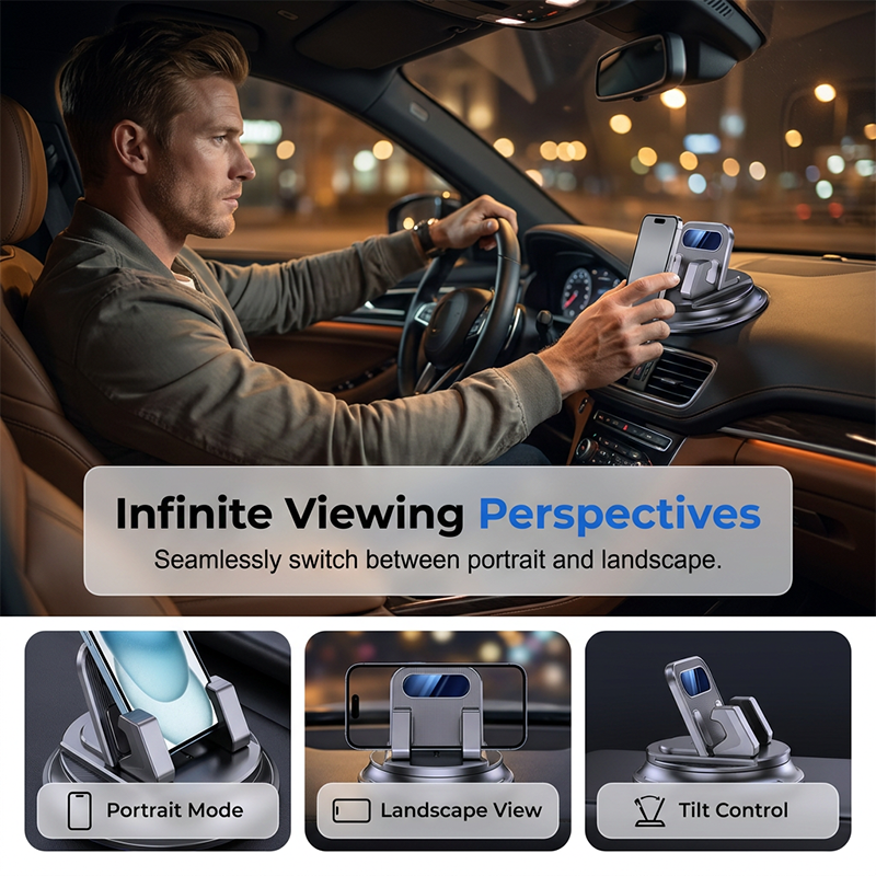 ⏰🔥 ¡50% DE DESCUENTO POR TIEMPO LIMITADO! 📱 Soporte Giratorio para Teléfono en Coche – Seguridad y Comodidad al Conducir 🚗✨