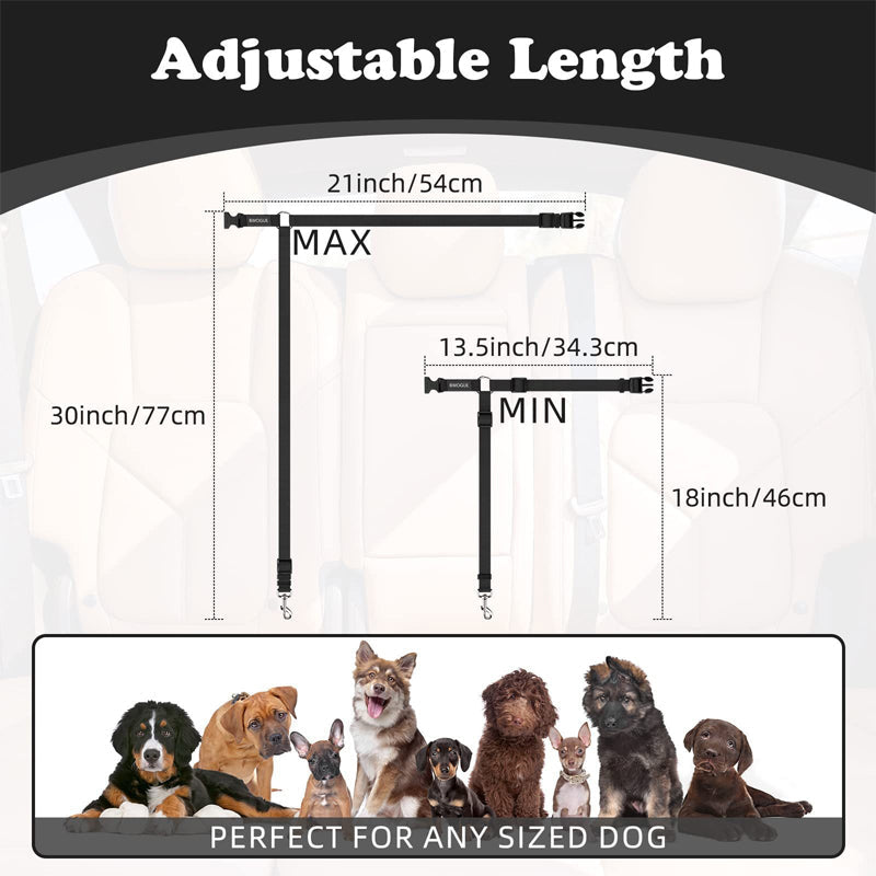 ⏰🔥 ¡50% DE DESCUENTO POR TIEMPO LIMITADO! 🐶 Cinturón de Seguridad 2 en 1 – Protege a tu Perro en el Auto y en Paseos 🌟✨