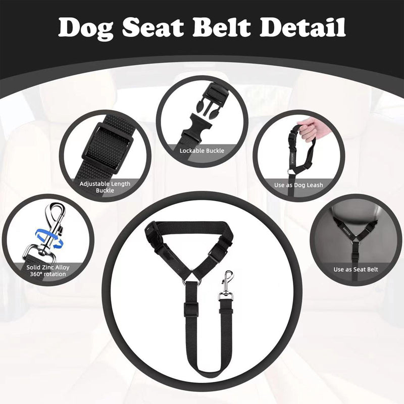 ⏰🔥 ¡50% DE DESCUENTO POR TIEMPO LIMITADO! 🐶 Cinturón de Seguridad 2 en 1 – Protege a tu Perro en el Auto y en Paseos 🌟✨