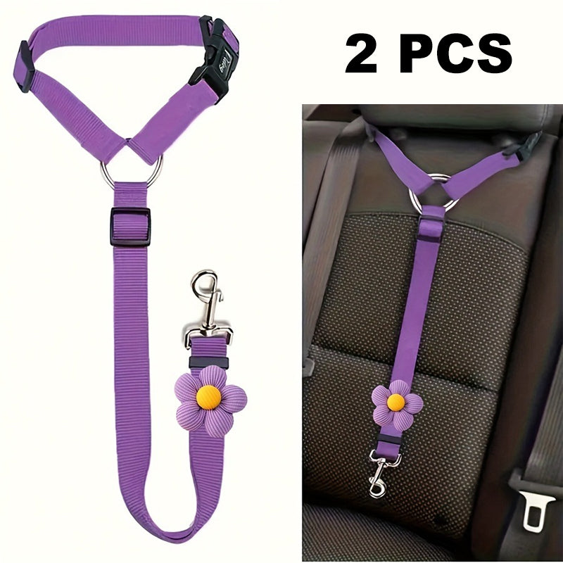 ⏰🔥 ¡50% DE DESCUENTO POR TIEMPO LIMITADO! 🐶 Cinturón de Seguridad 2 en 1 – Protege a tu Perro en el Auto y en Paseos 🌟✨