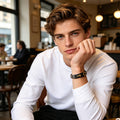🔥Novedad 2026 y 50% de descuento🔥 Pulsera de cruz de acero inoxidable para hombre: duradera, resistente al deslustre y perfecta para el uso diario o para un estilo espiritual ✝️