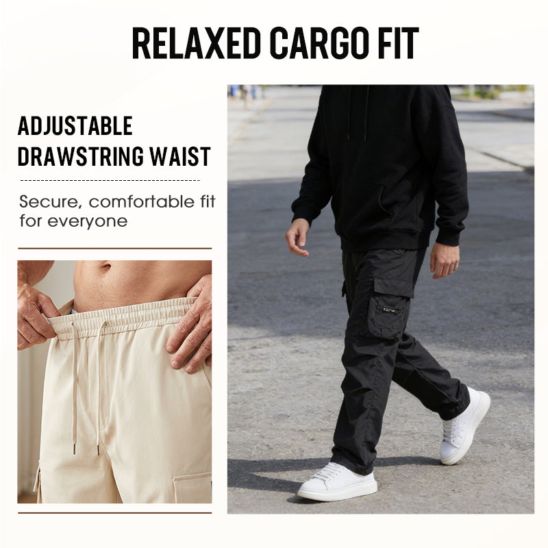👖 ¡50% DE DESCUENTO POR TIEMPO LIMITADO! ✨ Pantalones Cargo para Hombre – Múltiples Bolsillos, Elásticos, Casuales ✨