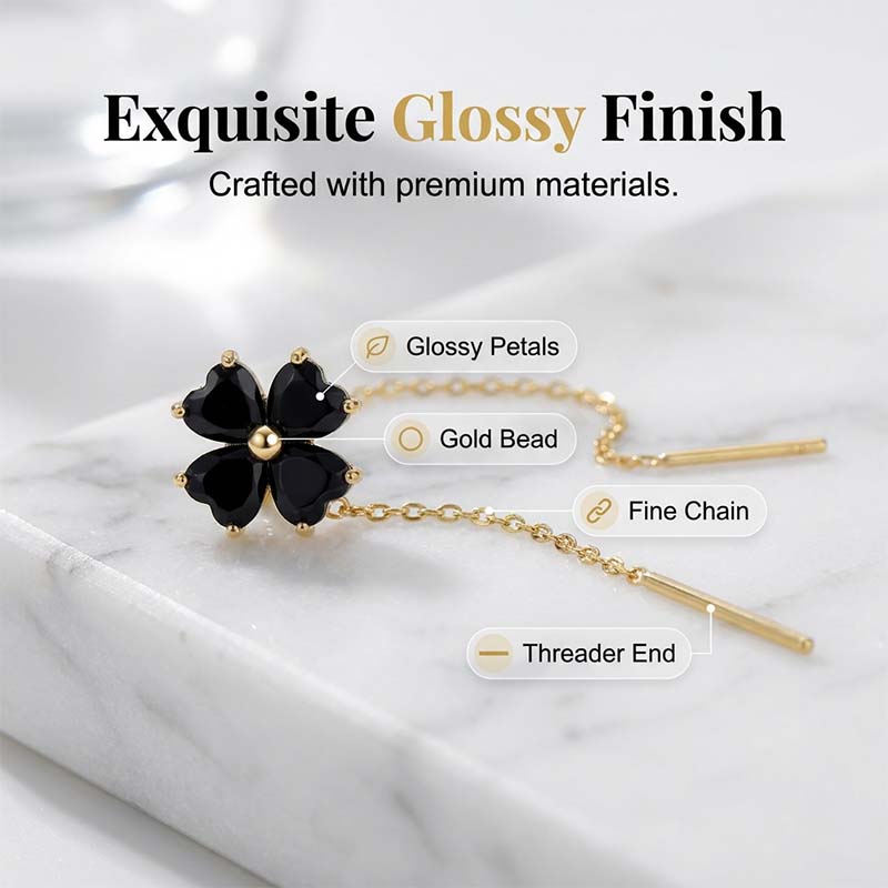 ⏰🔥 ¡50% DE DESCUENTO POR TIEMPO LIMITADO! 🍀 Pendientes de Trébol de Cuatro Hojas – Elegancia y Suerte en Cada Detalle ✨🌟