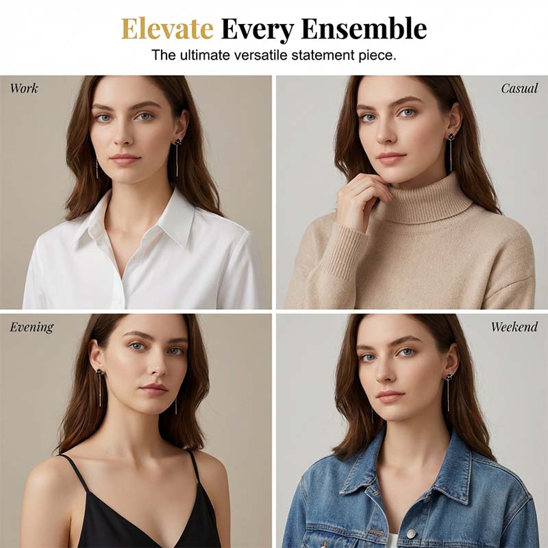 ⏰🔥 ¡50% DE DESCUENTO POR TIEMPO LIMITADO! 🍀 Pendientes de Trébol de Cuatro Hojas – Elegancia y Suerte en Cada Detalle ✨🌟