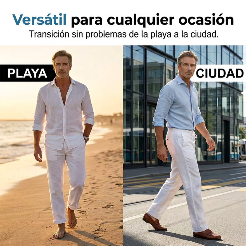 ⏰🔥 ¡50% DE DESCUENTO POR TIEMPO LIMITADO! 👖 Pantalones Casual de Pierna Recta para Hombre – Comodidad Todo el Día ✨🌿