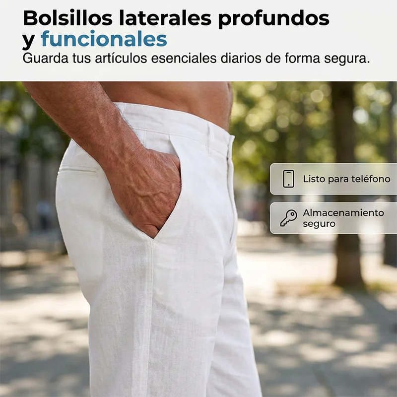 ⏰🔥 ¡50% DE DESCUENTO POR TIEMPO LIMITADO! 👖 Pantalones Casual de Pierna Recta para Hombre – Comodidad Todo el Día ✨🌿
