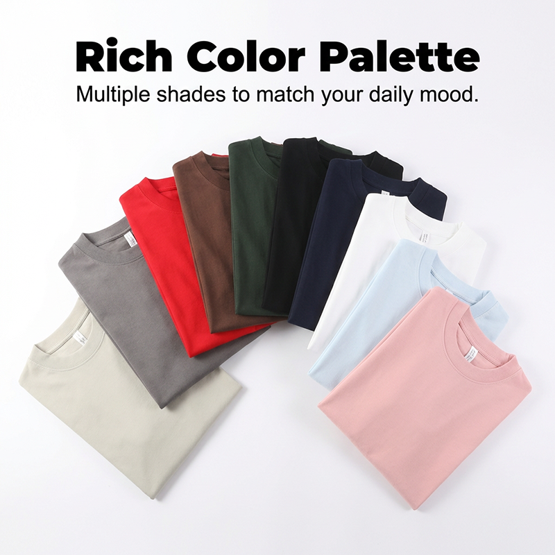 🔥ÚLTIMO DÍA 50% DE DESCUENTO ☀️Camiseta de hombre de color liso con hombros caídos