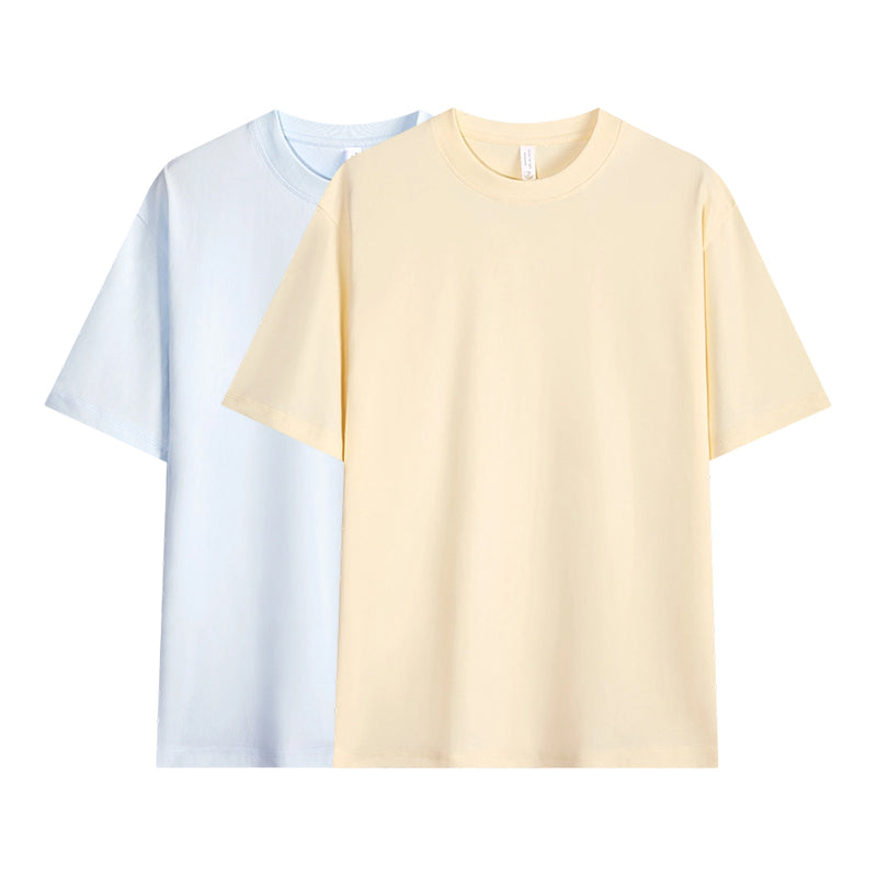 🔥ÚLTIMO DÍA 50% DE DESCUENTO ☀️Camiseta de hombre de color liso con hombros caídos
