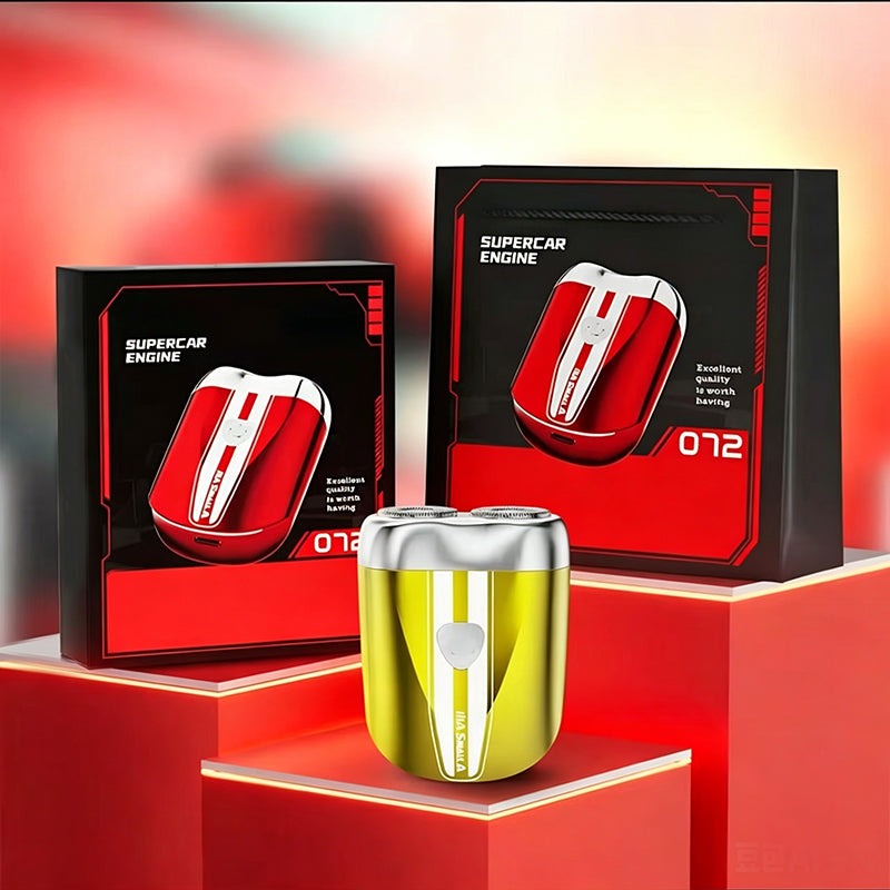 🛒 ¡AHORA CON UN 50 % DE DESCUENTO!☀️Afeitadora portátil de doble cuchilla de precisión: cuerpo de aleación ultradelgado, totalmente lavable y recargable por USB para un afeitado sin esfuerzo y respetuoso con la piel, ideal para llevar a cualquier par