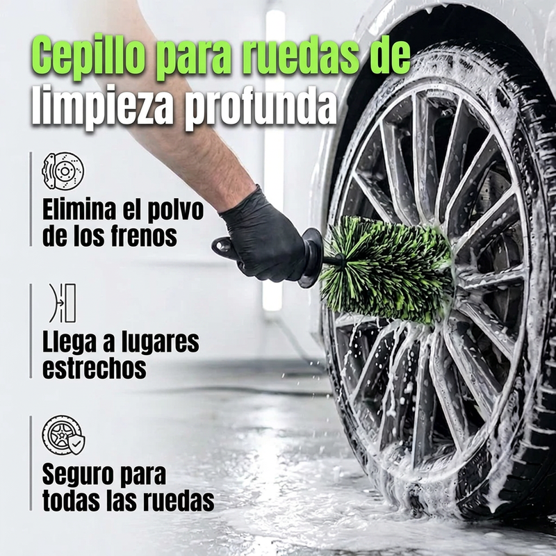 ⏰🔥 ¡50% DE DESCUENTO HOY! 🧼 Cepillo de Limpieza para Llantas – Microfibra Suave, Mango Ergonómico y Protector de Nudillos ✨ Incluye Caja de Almacenamiento