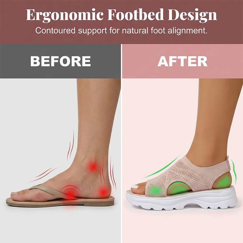 ⏰🔥 ¡50% DE DESCUENTO POR TIEMPO LIMITADO! 👡 Sandalias de Plataforma para Mujer – Cómodas, Transpirables y Súper Ligeras ✨🌿