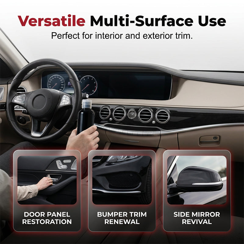 ⏰🔥 ¡50% DE DESCUENTO POR TIEMPO LIMITADO! 🚗 Restaurador Profesional de Plásticos – Devuelve el Brillo y Protege tu Auto ✨🌟