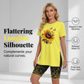 🌈✨ ¡OFERTA RELÁMPAGO CON UN 50% DE DESCUENTO! 👚 Conjunto de túnica y shorts estampados para mujer: corte relajado, aberturas laterales y estampados llamativos por toda la prenda 🩳