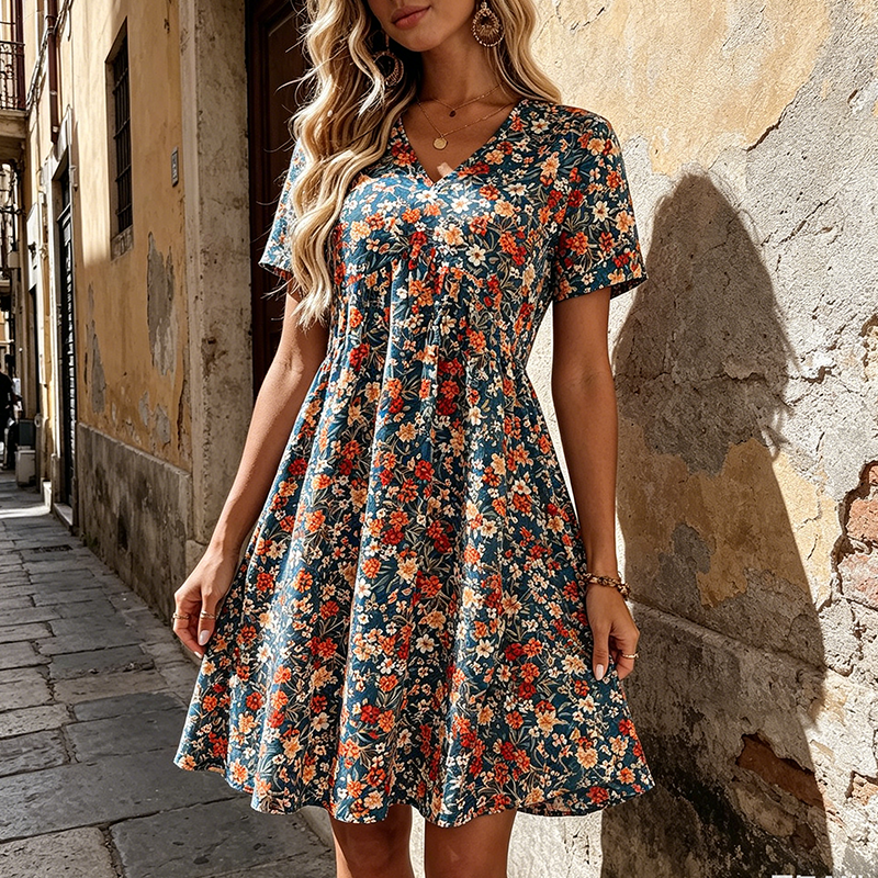 ⏰🔥 ¡50% DE DESCUENTO POR TIEMPO LIMITADO! 👗 Vestido de Verano Floral – Fresco, Ligero y Perfecto para Todo el Día ✨🌿