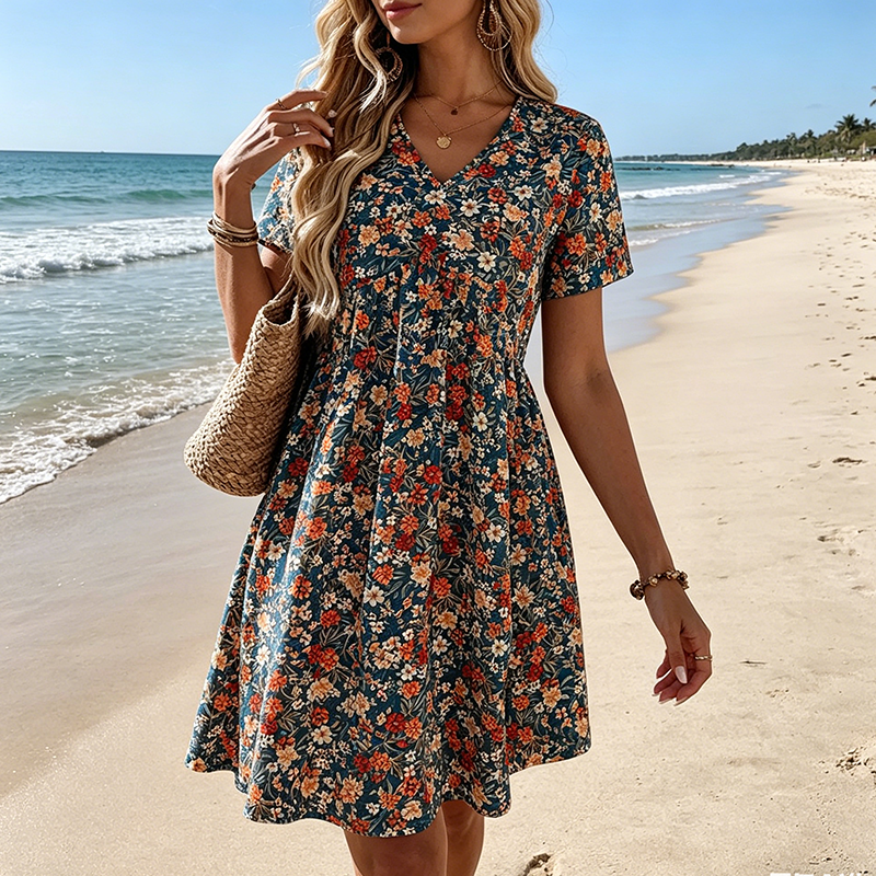 ⏰🔥 ¡50% DE DESCUENTO POR TIEMPO LIMITADO! 👗 Vestido de Verano Floral – Fresco, Ligero y Perfecto para Todo el Día ✨🌿