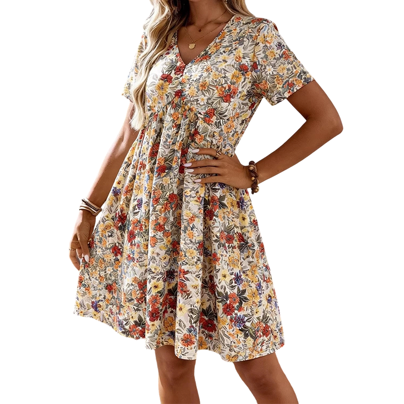 ⏰🔥 ¡50% DE DESCUENTO POR TIEMPO LIMITADO! 👗 Vestido de Verano Floral – Fresco, Ligero y Perfecto para Todo el Día ✨🌿