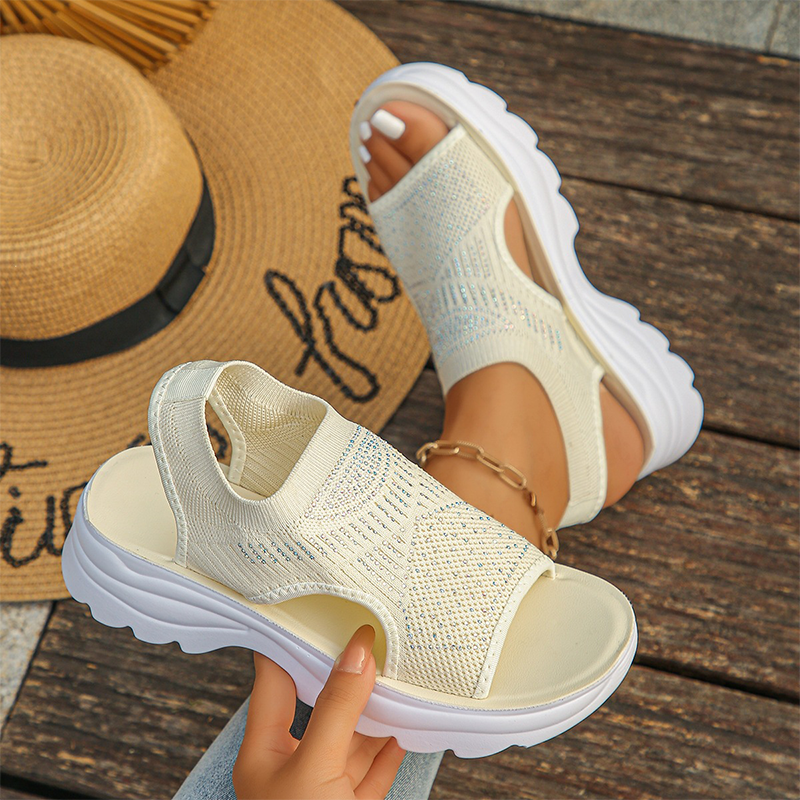 👡☁️ ¡OFERTA RELÁMPAGO 50% OFF! Sandalias de Malla con Plataforma – Comodidad Cloud Soft Todo el Día