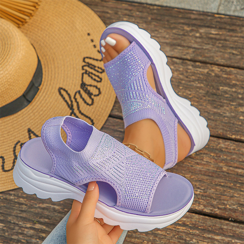 👡☁️ ¡OFERTA RELÁMPAGO 50% OFF! Sandalias de Malla con Plataforma – Comodidad Cloud Soft Todo el Día