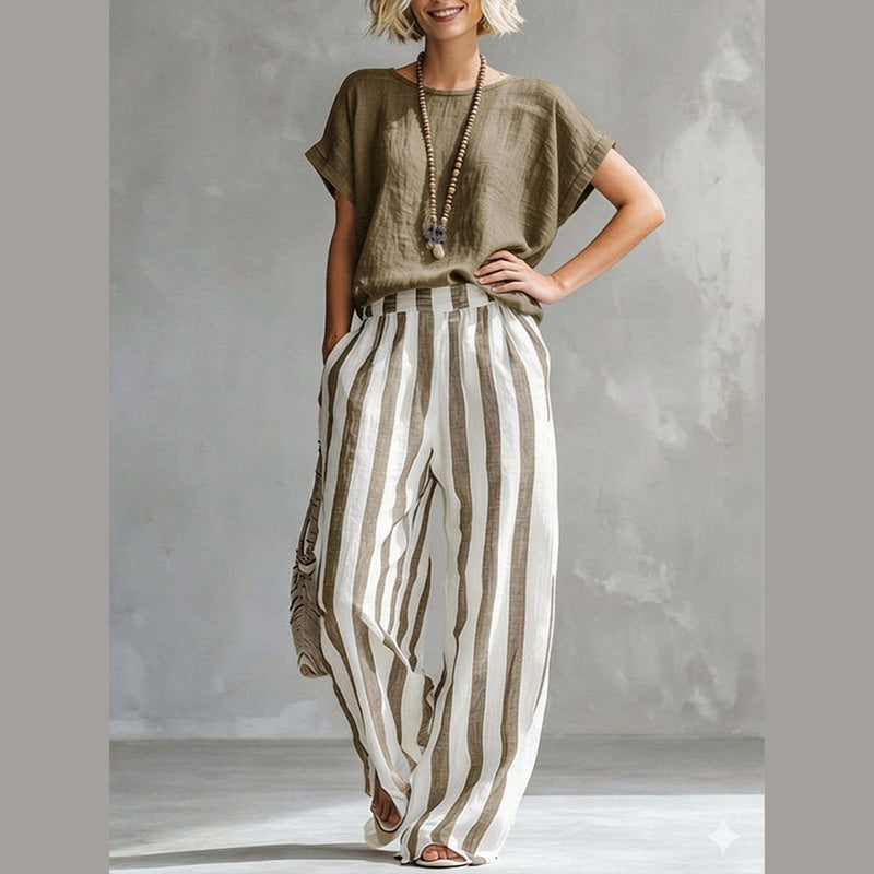 ⏰🔥 ¡50% DE DESCUENTO POR TIEMPO LIMITADO! 👚👖 Conjunto Casual de Mujer – Cómodo, Estiloso y Perfecto para el Día a Día ✨🌿