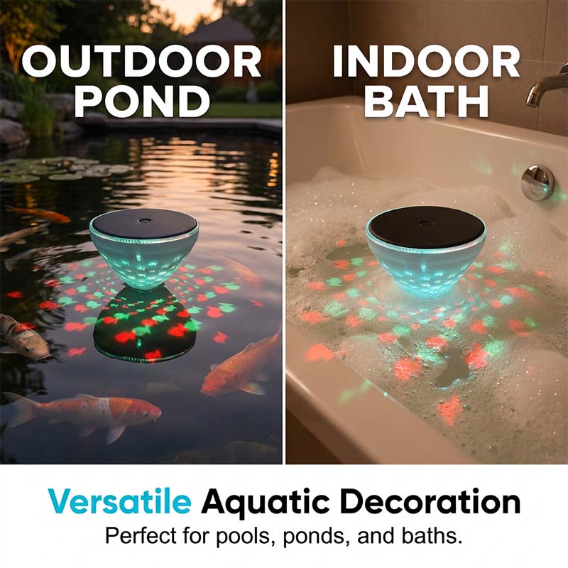 ⏰🔥 ¡50% DE DESCUENTO POR TIEMPO LIMITADO! 🌊✨ Luz Solar Flotante para Piscina – Proyección Mágica de Peces y Ambiente Relajante 🐟💡