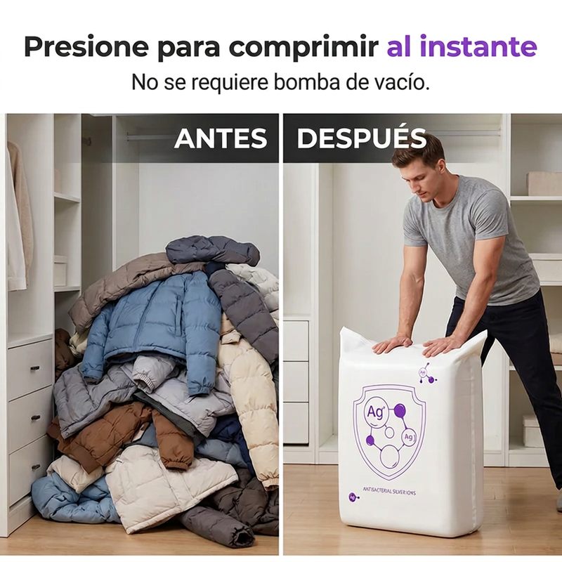 🔥💥 ¡50% DE DESCUENTO HOY! 🏠 Organiza tu Hogar con Bolsas de Compresión – Adiós al Desorden y al Caos
