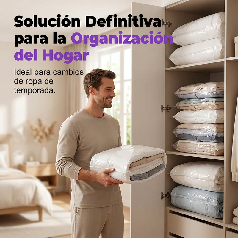 🔥💥 ¡50% DE DESCUENTO HOY! 🏠 Organiza tu Hogar con Bolsas de Compresión – Adiós al Desorden y al Caos