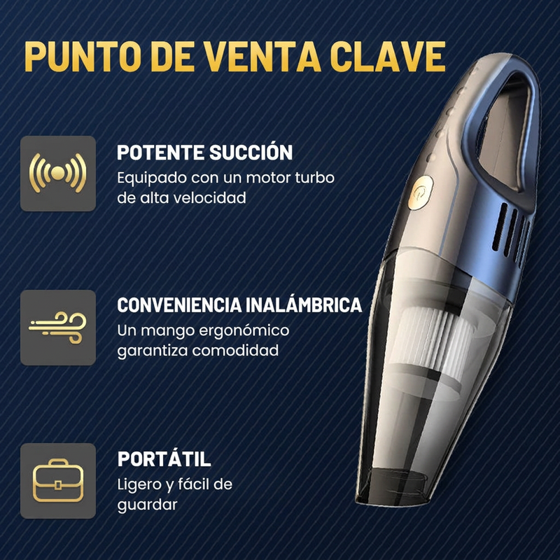 🔥🚗 ¡50% DE DESCUENTO! Aspiradora Inalámbrica para Coche – Limpieza Potente y Sin Esfuerzo ✨💨