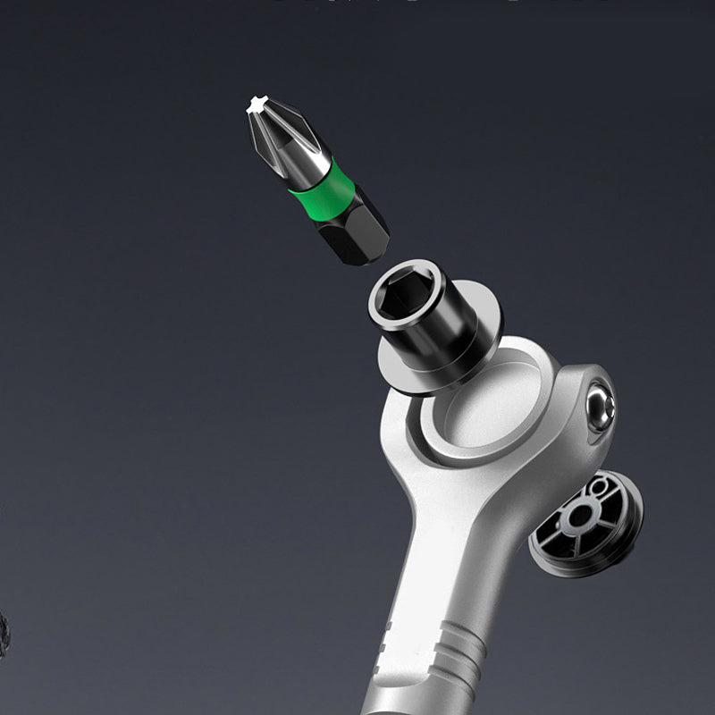 ⏰🔥 ¡50% DE DESCUENTO POR TIEMPO LIMITADO! 🧲 Destornillador Magnético de Trinquete – Precisión y Cambio Rápido ✨🔧
