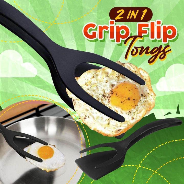 🍳🔥 ¡OFERTA 50% OFF! Pinzas 2 en 1 para Cocina – Voltea y Agarra Fácilmente
