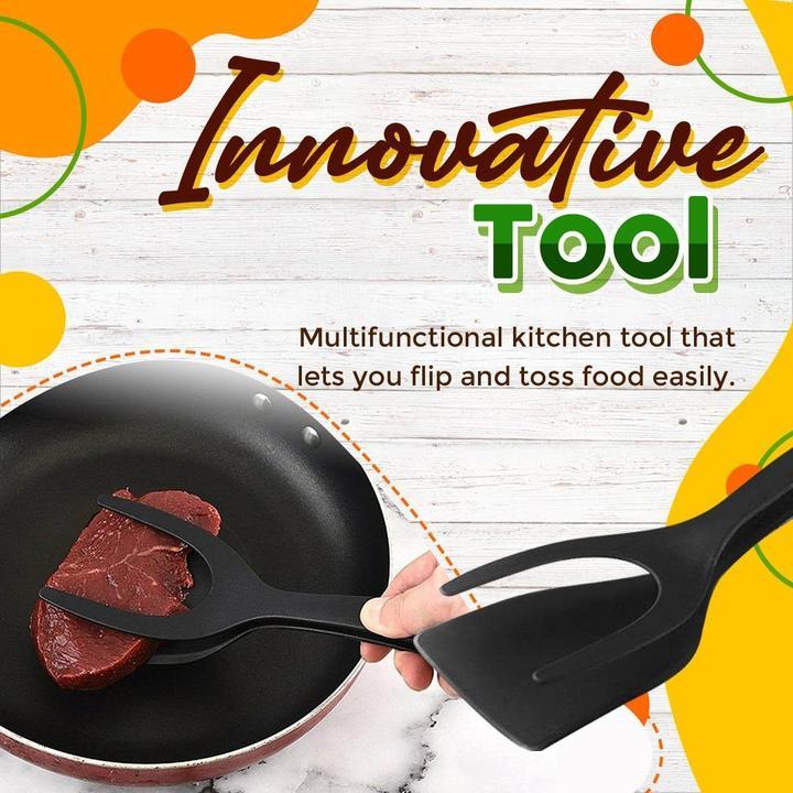 🍳🔥 ¡OFERTA 50% OFF! Pinzas 2 en 1 para Cocina – Voltea y Agarra Fácilmente