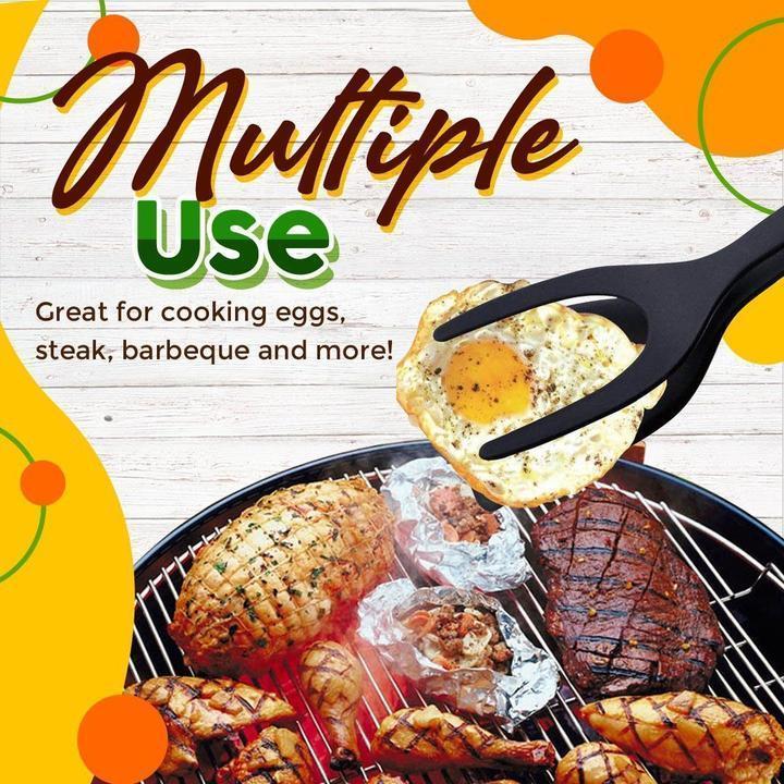 🍳🔥 ¡OFERTA 50% OFF! Pinzas 2 en 1 para Cocina – Voltea y Agarra Fácilmente