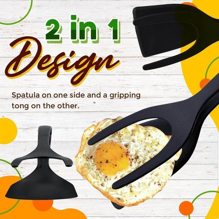 🍳🔥 ¡OFERTA 50% OFF! Pinzas 2 en 1 para Cocina – Voltea y Agarra Fácilmente