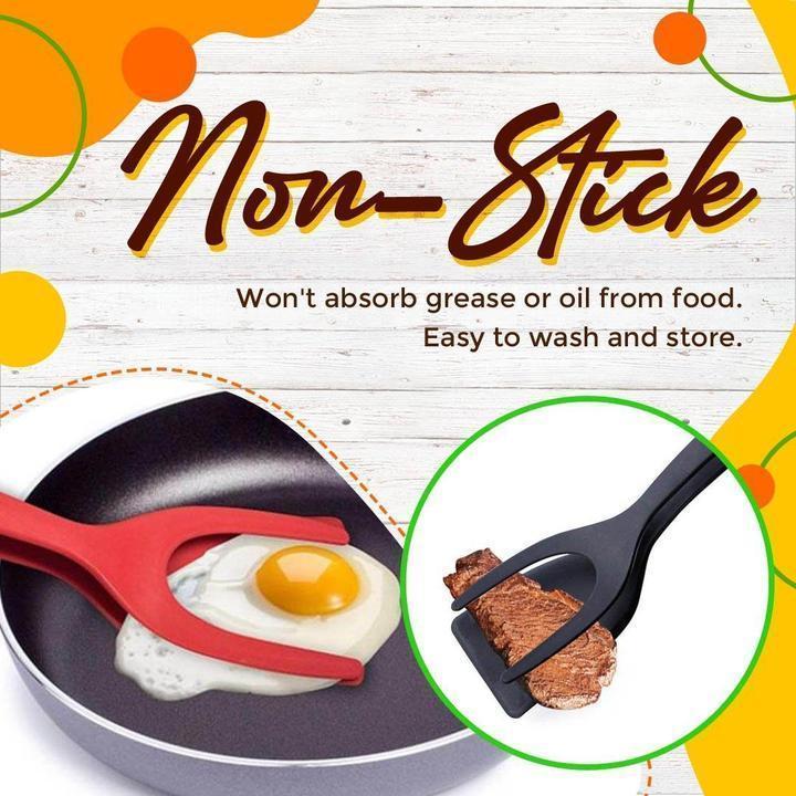🍳🔥 ¡OFERTA 50% OFF! Pinzas 2 en 1 para Cocina – Voltea y Agarra Fácilmente