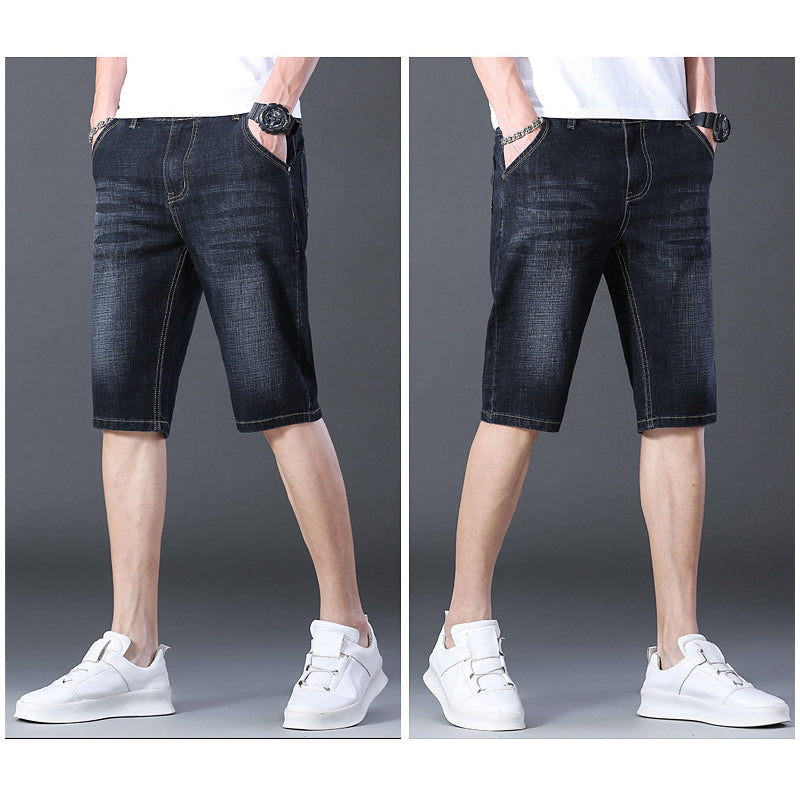 👖🔥 ¡OFERTA RELÁMPAGO 50% OFF! Shorts Vaqueros Elásticos para Hombre – Frescura y Comodidad Todo el Verano