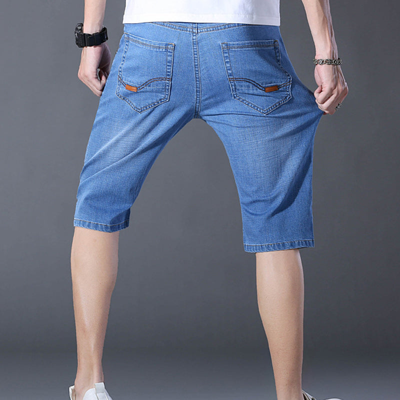 👖🔥 ¡OFERTA RELÁMPAGO 50% OFF! Shorts Vaqueros Elásticos para Hombre – Frescura y Comodidad Todo el Verano