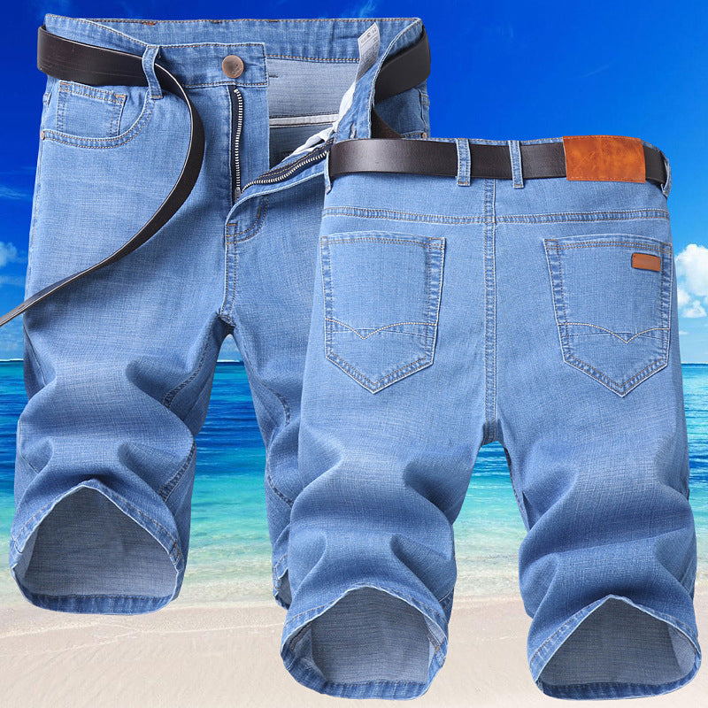 👖🔥 ¡OFERTA RELÁMPAGO 50% OFF! Shorts Vaqueros Elásticos para Hombre – Frescura y Comodidad Todo el Verano