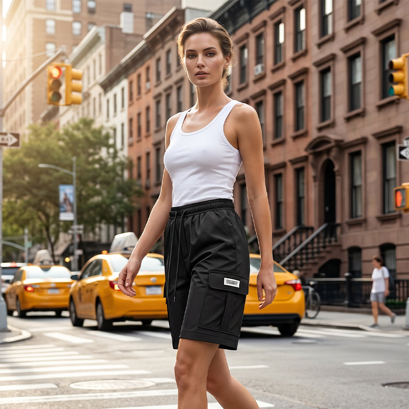 ⏰🔥 ¡50% DE DESCUENTO POR TIEMPO LIMITADO! 👖 Shorts Cargo de Mujer – Cómodos, Ligeros y Perfectos para el Verano ✨🌿