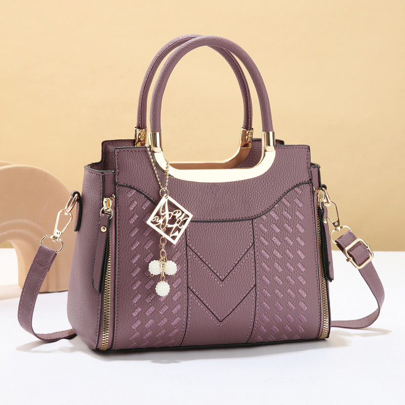 👜💥 ¡OFERTA RELÁMPAGO 50% OFF! Bolso de Mano Premium con Costuras en V – Elegancia y Organización Diaria