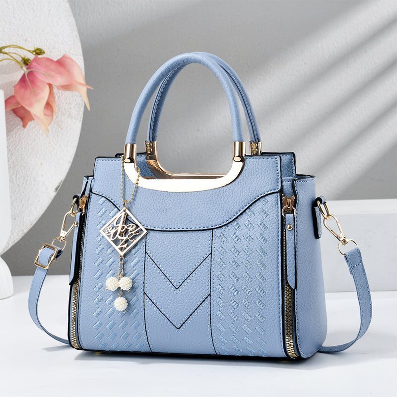 👜💥 ¡OFERTA RELÁMPAGO 50% OFF! Bolso de Mano Premium con Costuras en V – Elegancia y Organización Diaria