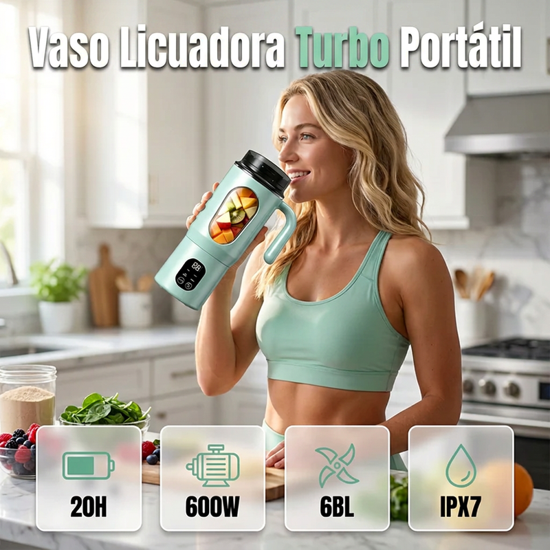 ⏰🔥 ¡50% DE DESCUENTO POR TIEMPO LIMITADO! 🍓 Batidora Portátil de 580ml – Jugos Frescos en Segundos ✨